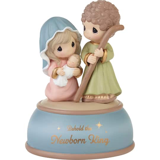 Precious Moments 5&#x22; Behold The Newborn King Musical Figurine